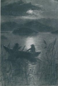 チェルクニツァ湖の夜 作： Franjo Sterle